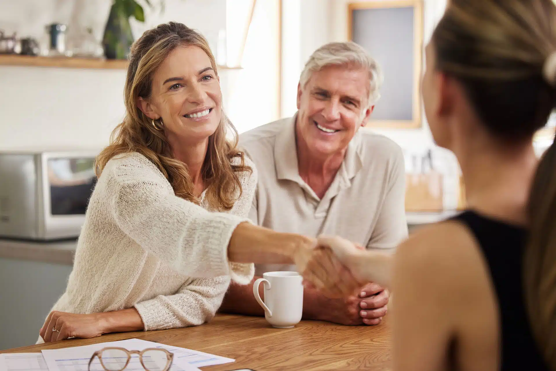 Couple dealing with financial adviser